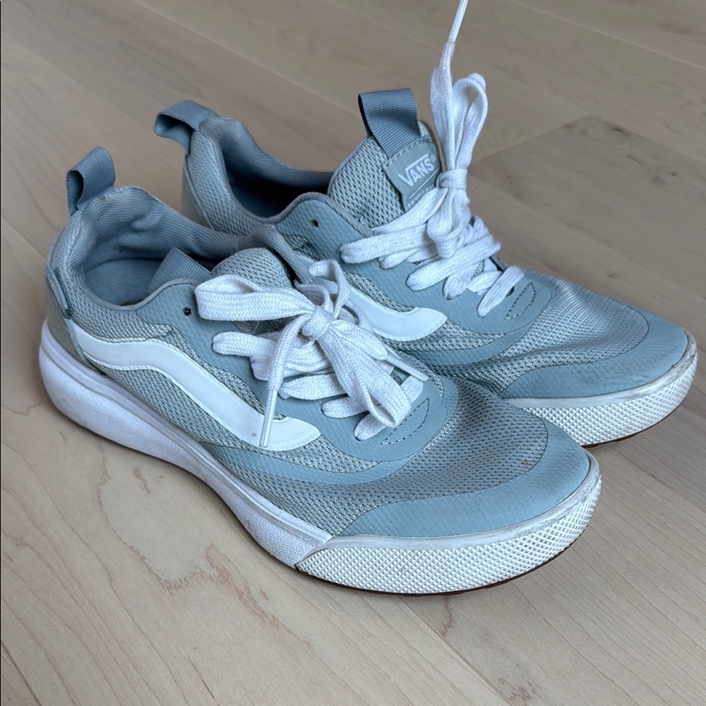 Vans Sky Blue and White Athletic Shoes